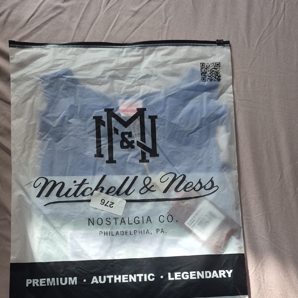Mitchell & Ness Light Blue Tee in Branded Packaging